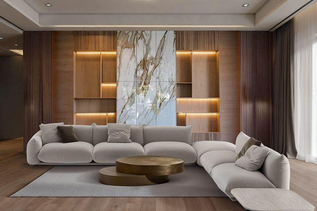 Μεταλλικό σετ στρογγυλά τραπεζάκια σαλονιού GKMOBILI
